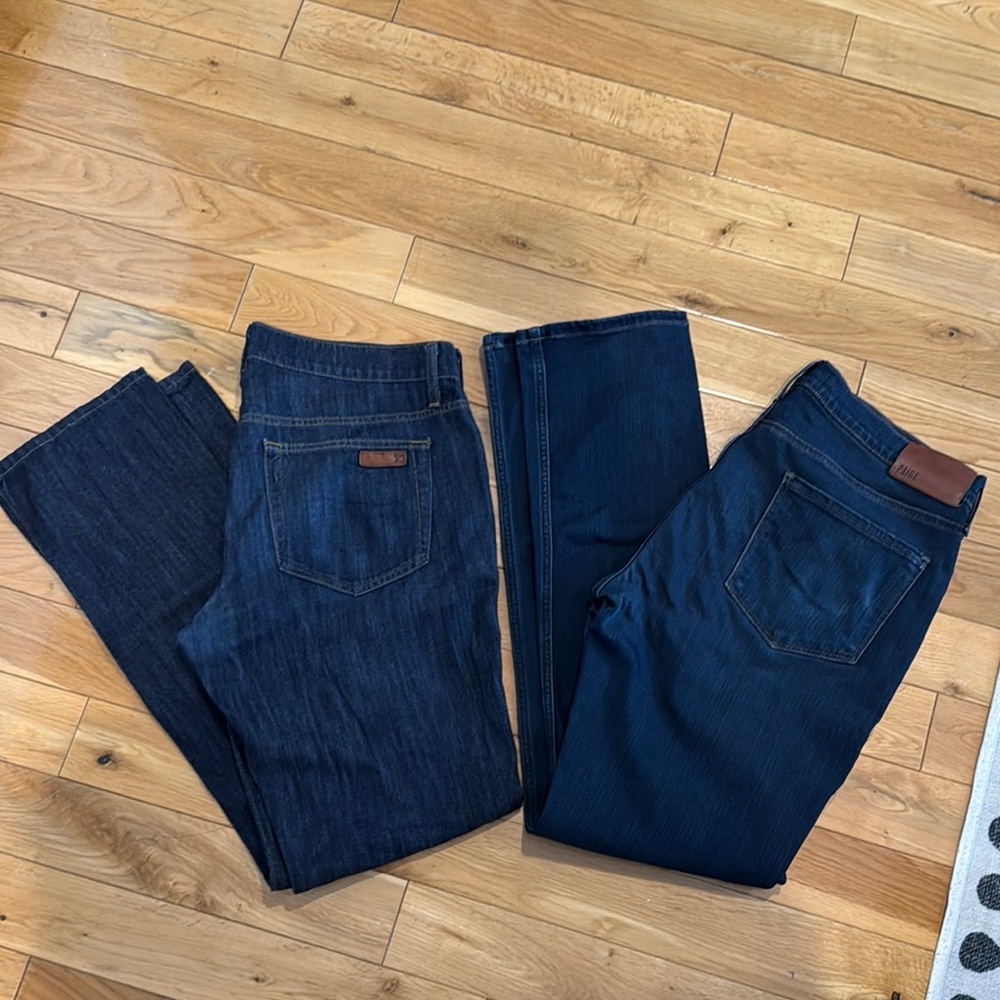 Joe's Jeans Men's blue Brixton Jeans 34 and Paige Federal blue  Jeans 34.